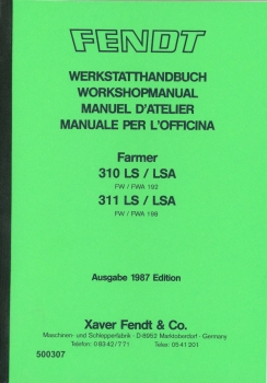 Werkstatthandbuch für Fendt Typ Farmer 300er Serie, Ausgabe 1987
